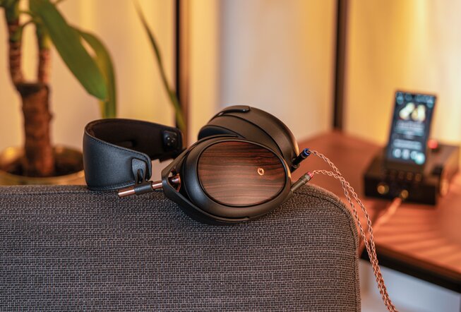 Liric II Headphone on a chair