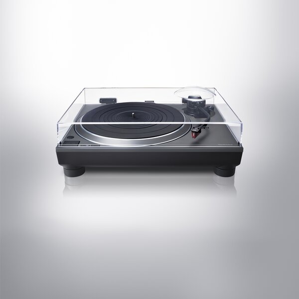 SL-1500C Direct Drive Turntable with glass top on white surface