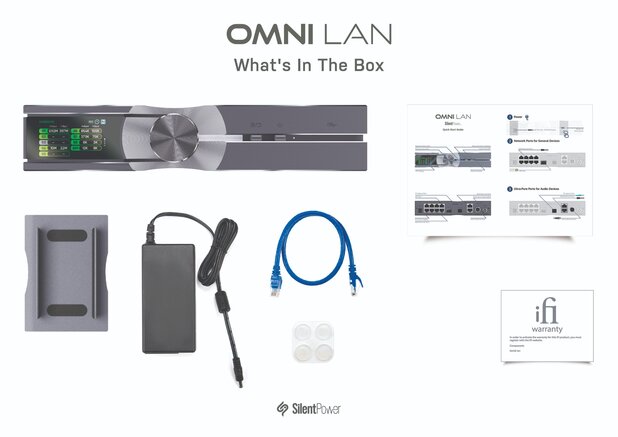 iFi Audio OMNI LAN package contents