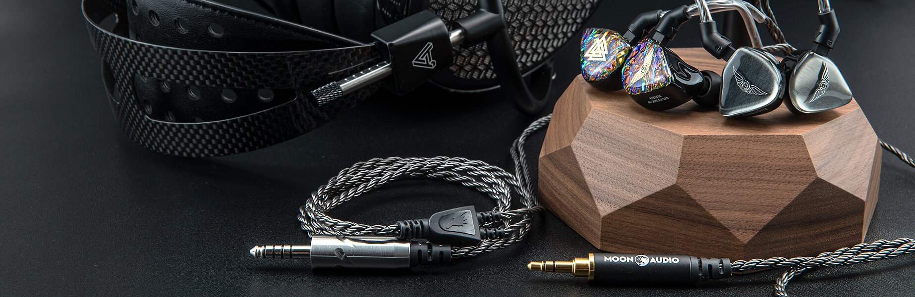 Audeze CRBN Headphones, Empire Ears Odin IEMs and ESR MKii IEMs, Silver Dragon IEM Cables