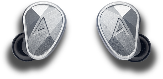 Close-up of Clarus IEM's faceplate forward