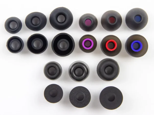 variety of IEM ear tips