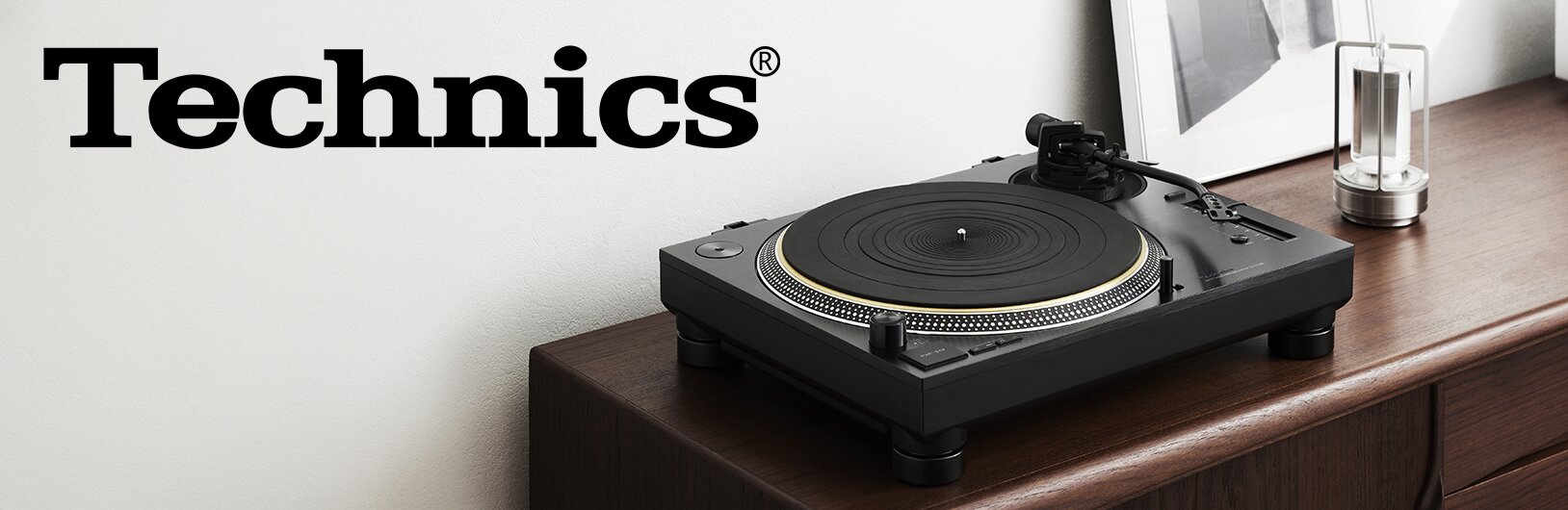 Technics turntable on a desk