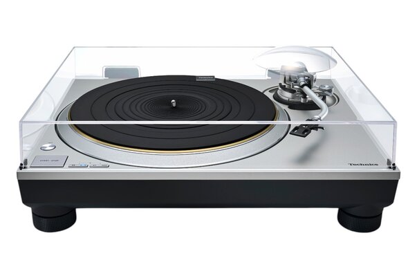 Audio-Technica AT-LP7X Turntable with dust cover on