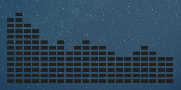 Dark sound signature sound waves illustrated