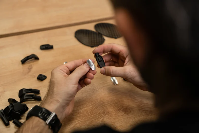 engineer putting together diaphragm