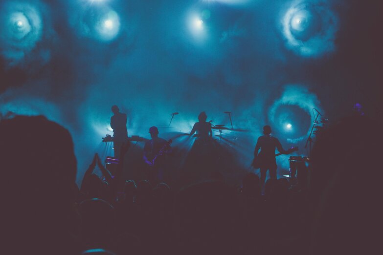 band on stage 