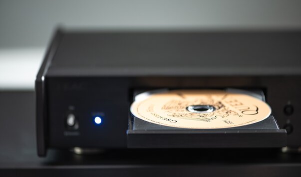 TEAC CD Transport with CD in the disc drive