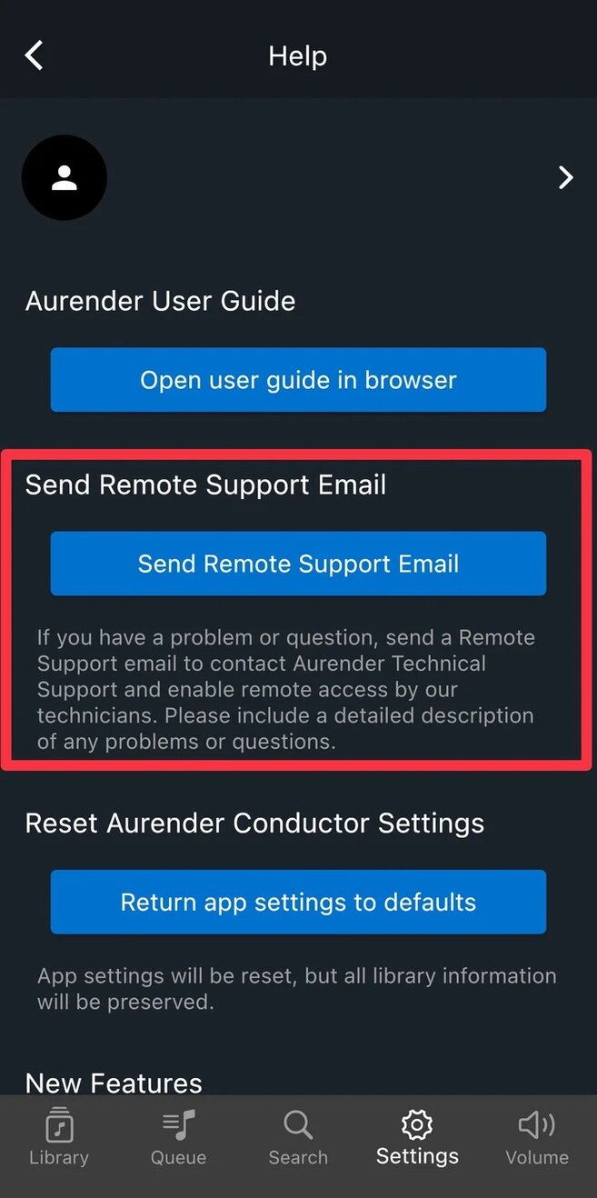 Remote Support email directions