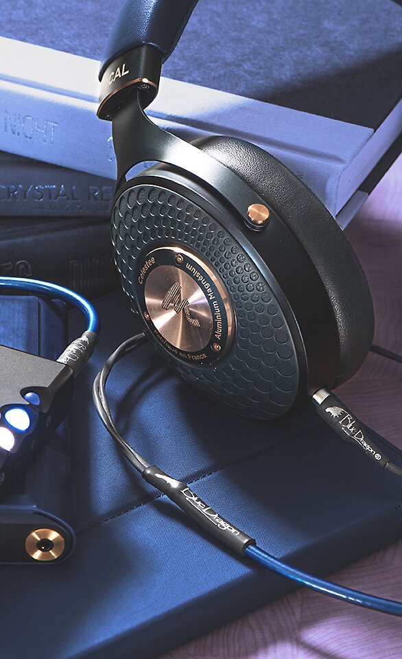 Focal Celestee Headphones with Moon Audio Blue Dragon Premium Headphone Cable