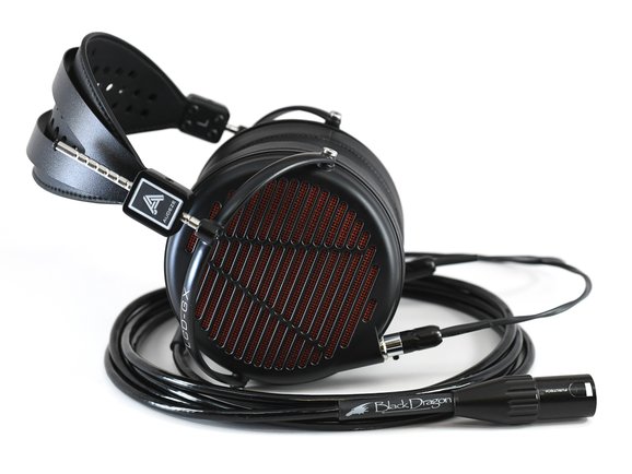 Audeze LCD-GX headphones with Black Dragon headphone cable