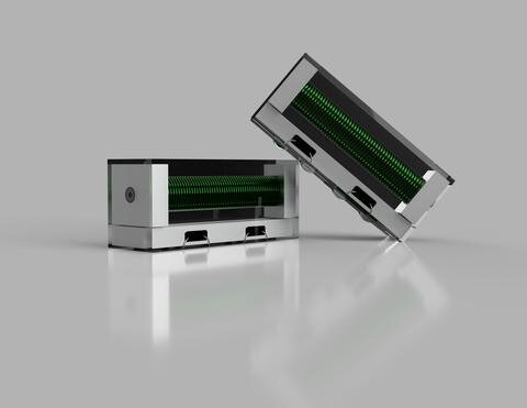 2 EIVEC Technology leaning against each other