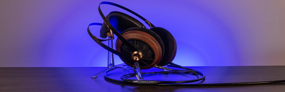 Meze 109 Pro Headphones with blue light 