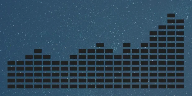 Bright sound signature sound waves illustrated