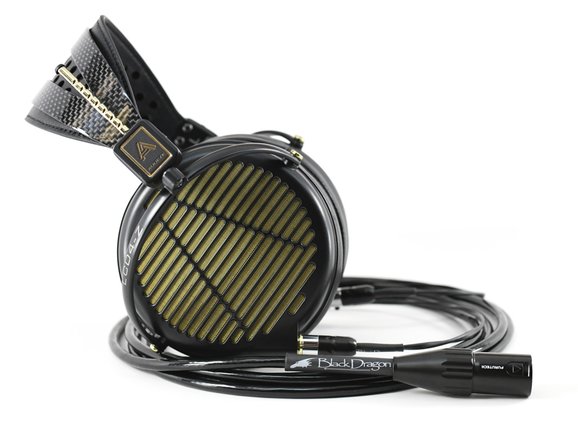 Audeze LCD-4z headphones with Black Dragon Headphone Cable