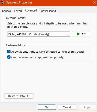 Chord Mojo 2 setup browser screenshot
