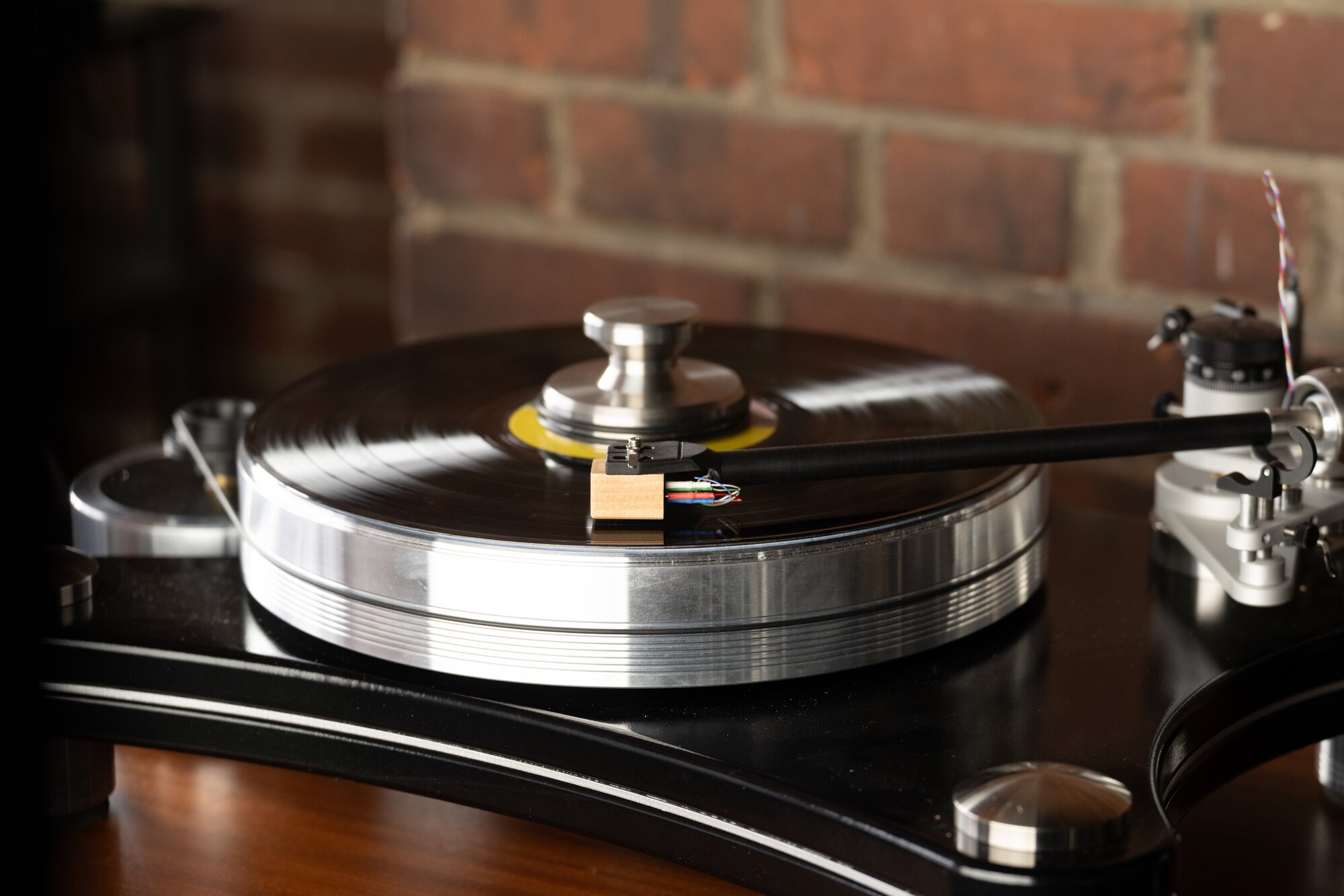 top view of turntable