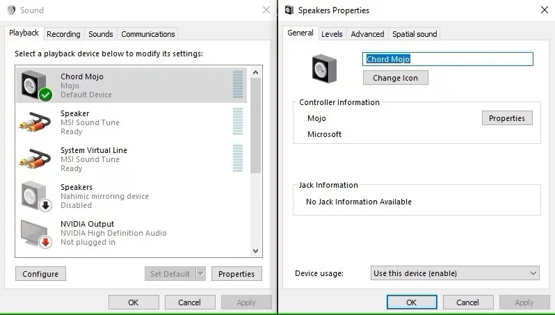 Chord Mojo 2 Windows 10 browser guide