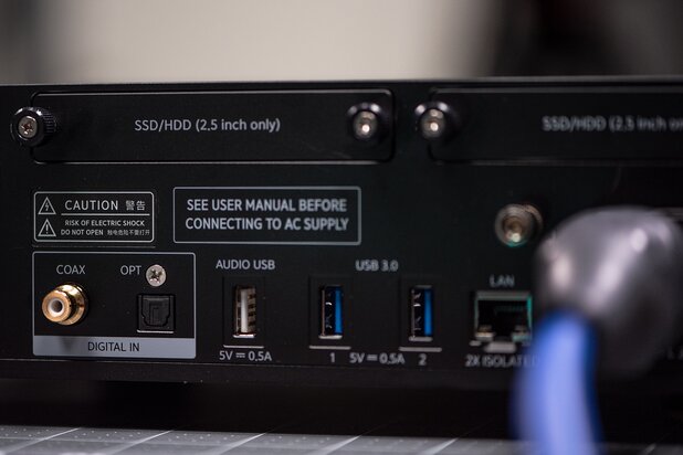 Aurender A200 Music Streamer back panel USB Audio Outputs