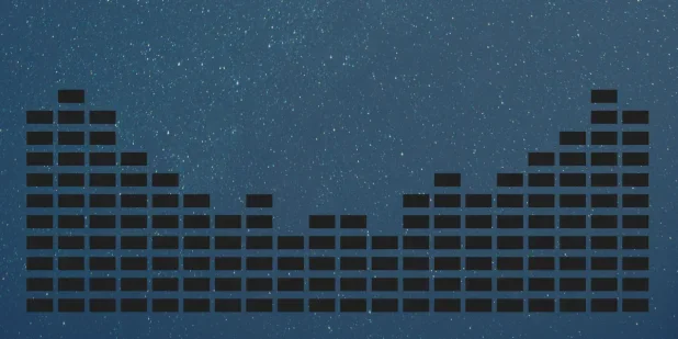 V-shaped sound signature sound waves illustrated