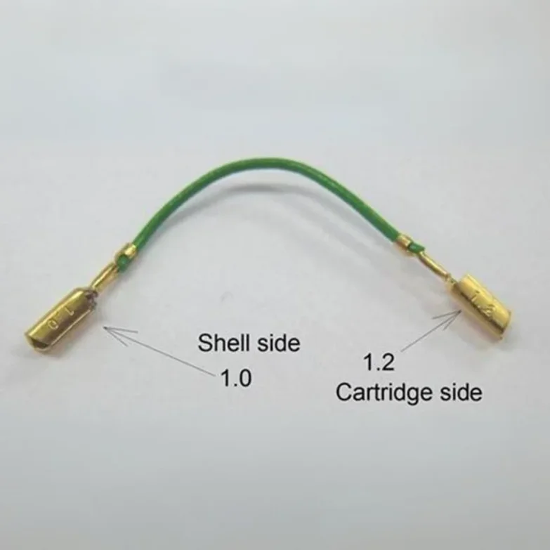 shell side and cartridge side cable closeup