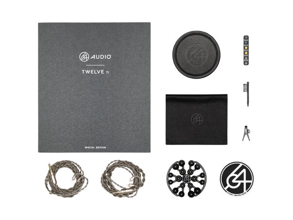 64 Audio TWELVE Ti IEMs box contents