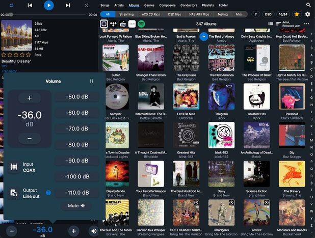 Aurender conductor app screenshot