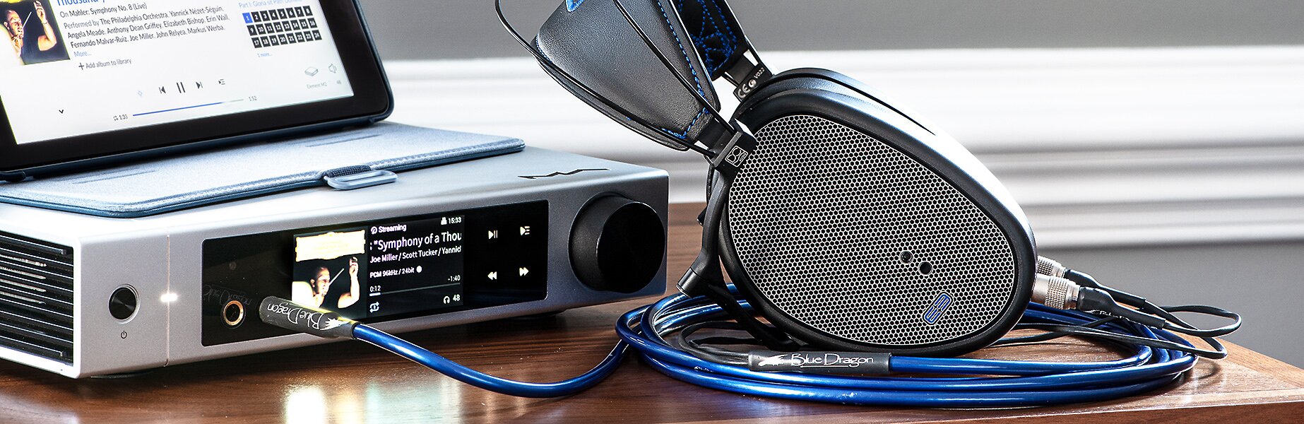 DCA E3 Headphones plugged into a Matrix Audio Music Streamer