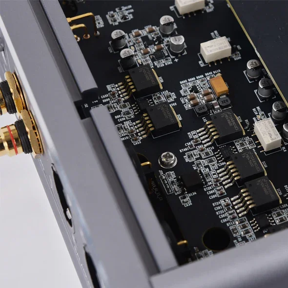 inside the Aperio Electrostatic Headphone System