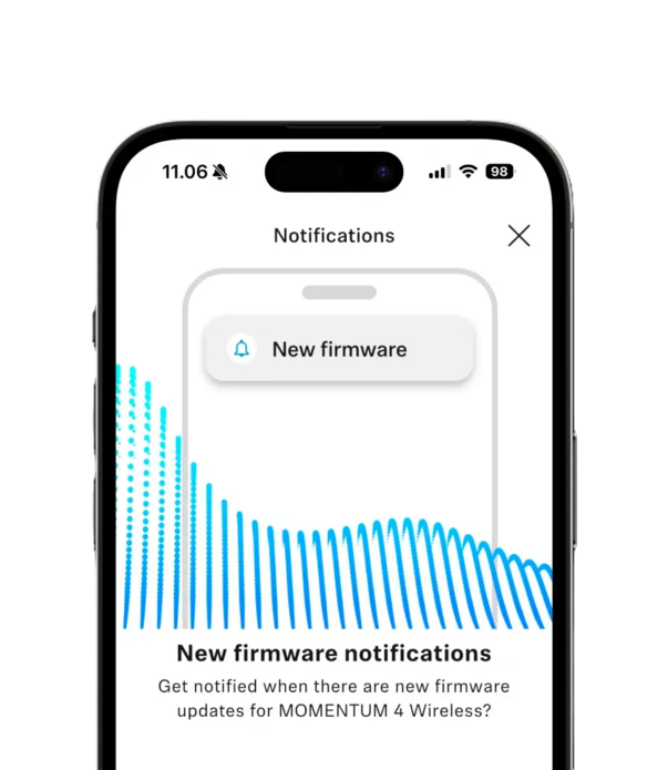 Screenshot of Sennheiser Control Plus App