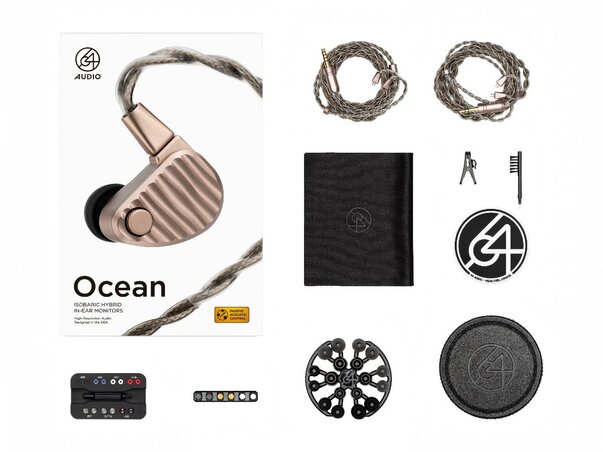 64 Audio Ocean IEMs internal box contents