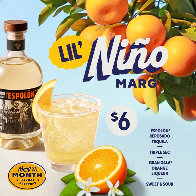 Lil' Niño Marg Chili's Margarita of the Month April