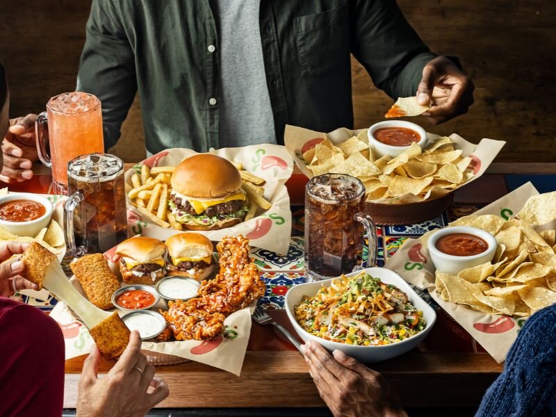 Chili's Guests enjoying their Chili's 3 for Me® entrees 