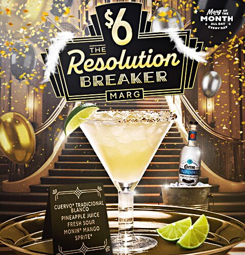 Chili's January Margarita of the Month - The Resolution Breaker Marg