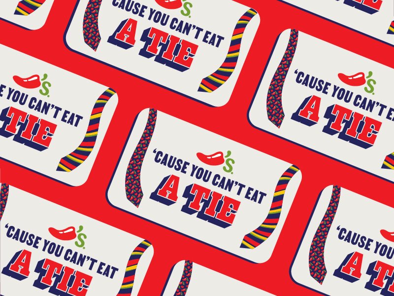 Array of Chili's gift cards for Father's Day