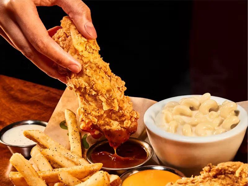 Our NEW juicy, tender Chicken Crispers® Combos are served with white cheddar mac & cheese, fries and house-made ranch.