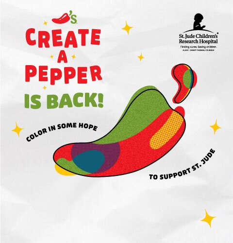 St. Jude's Create-A-Pepper is back at Chili's!