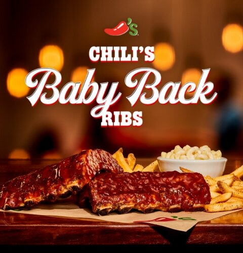 Chili's Baby Back Ribs with Fries and Mac & Cheese
