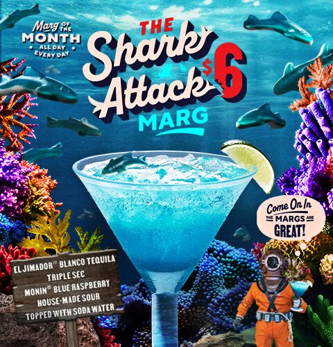 Chili's August's Margarita of the Month - The Shark Attack Marg