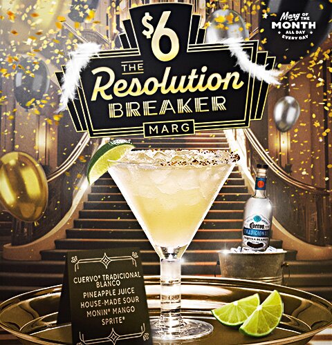 Chili's January Margarita of the Month - The Resolution Breaker Marg