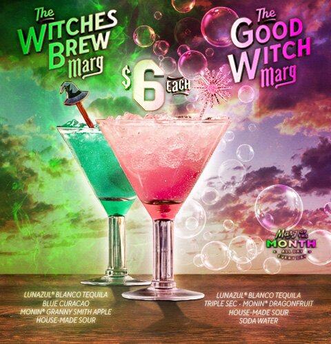 Chili's November Margaritas of the Month - The Witches Brew and the Good Witch