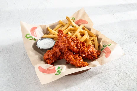 Chili's 3ct Chicken Crispers Combo in Nashville Hot