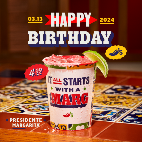 Chili's Grill & Bar Birthday Drink Specials