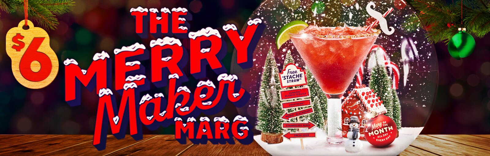 Santa’s Secret Stache Marg Chili's Margarita of the Month December