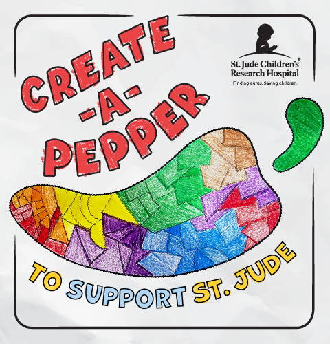 St. Jude's Create-A-Pepper is back at Chili's!
