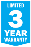 Limited 3 Year Warranty badge