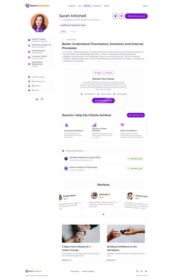 Standard coach profile thumbnail