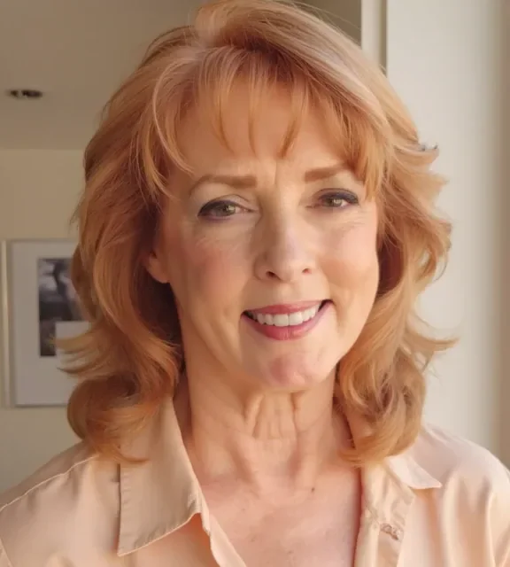 A grid of polished AI profile pictures in different styles, all showing the same person's recognizable features, platform-ready and varied