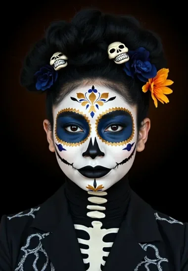 Side-by-side comparison showing a generic AI Halloween filter result versus a Somny AI portrait with clear personal facial resemblance