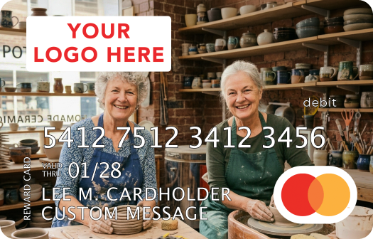Mastercard Rewards card with a custom image